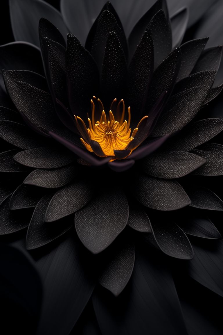 Black Lotus Flower Wallpaper