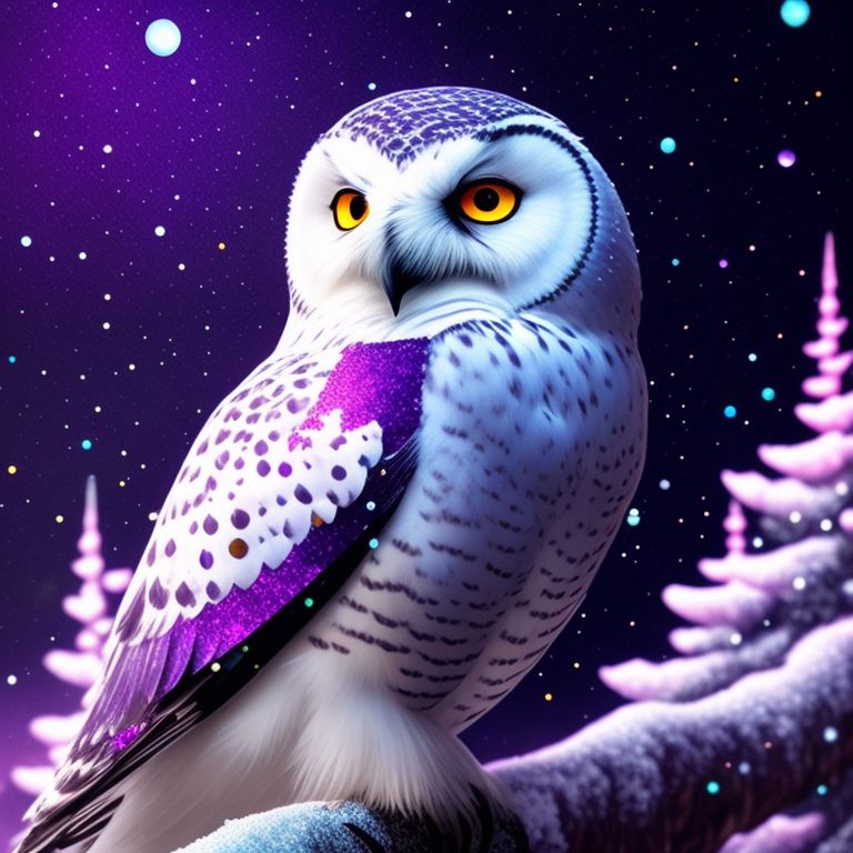 snowy owl hunting wallpaper