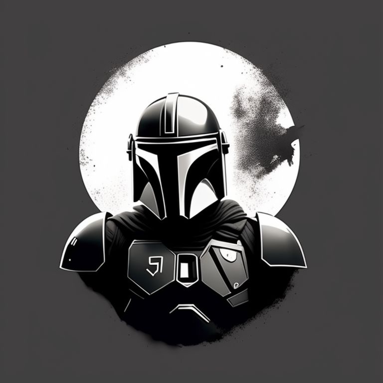 TiagoADM: design circular, t-shirt design, The Mandalorian 2D ...