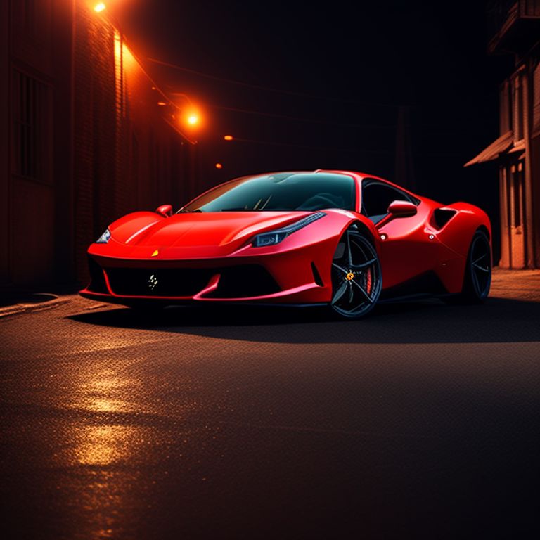 red-whale258: red ferrari, dirt street