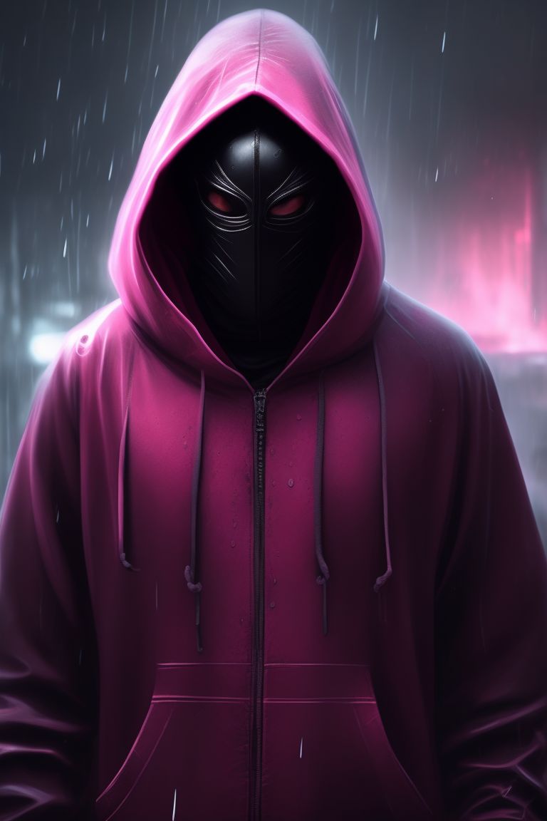 Hoodie with no face sale