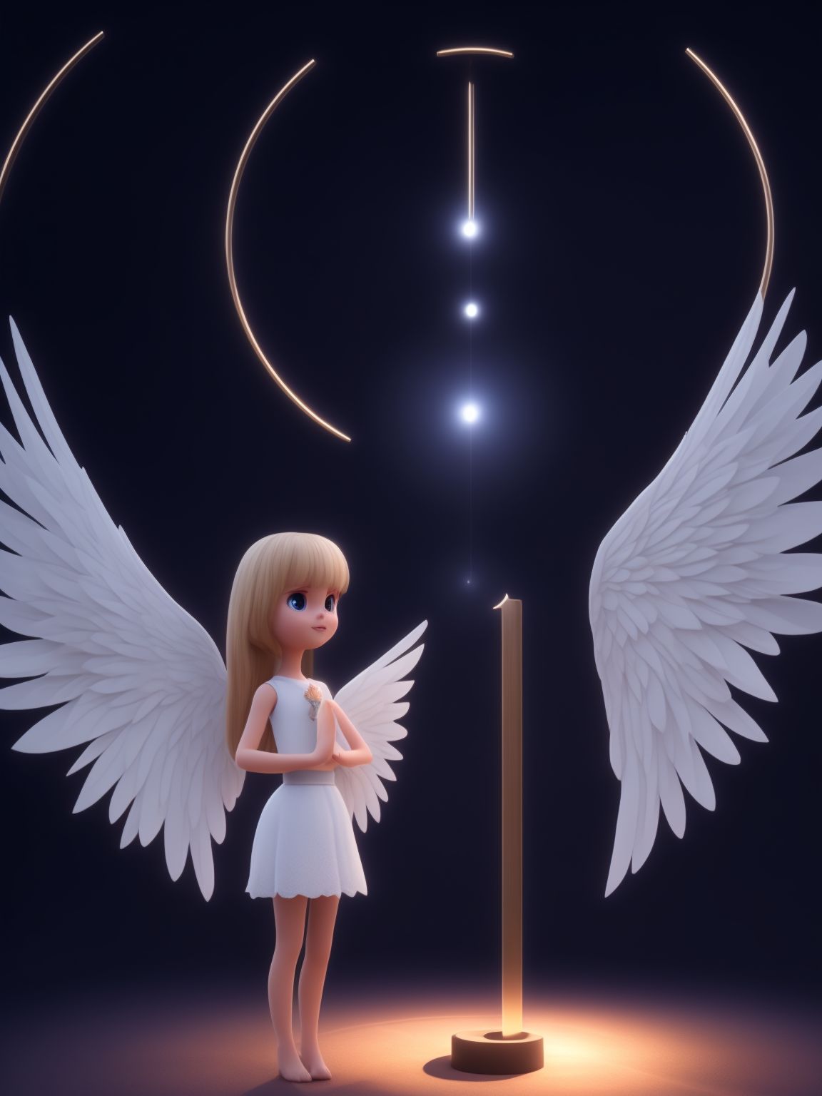 beautiful cartoon angel