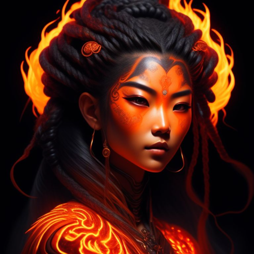 smart-donkey354: jessie mei li as a fearsome female fire genasi with ...