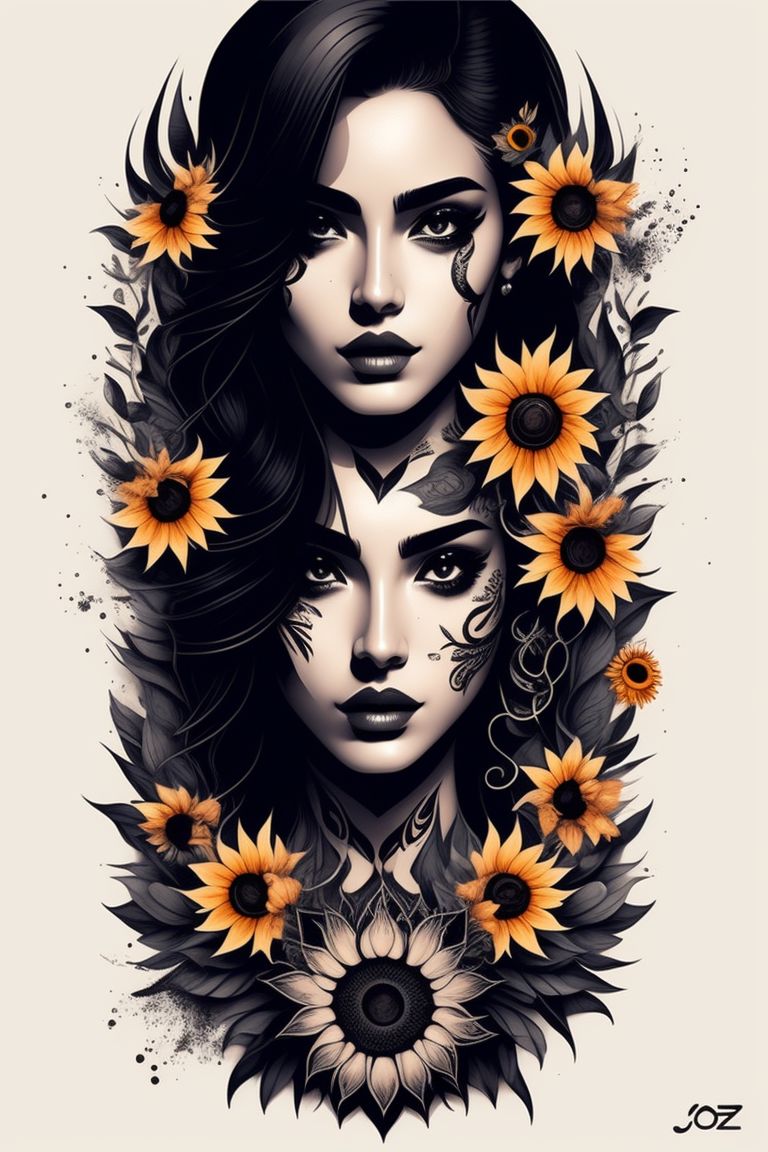 tumblr sunflower tattoo