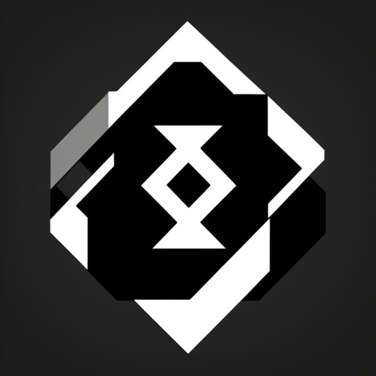 turbulent-fly19: create a 2d logo of 2 intermixed letters 