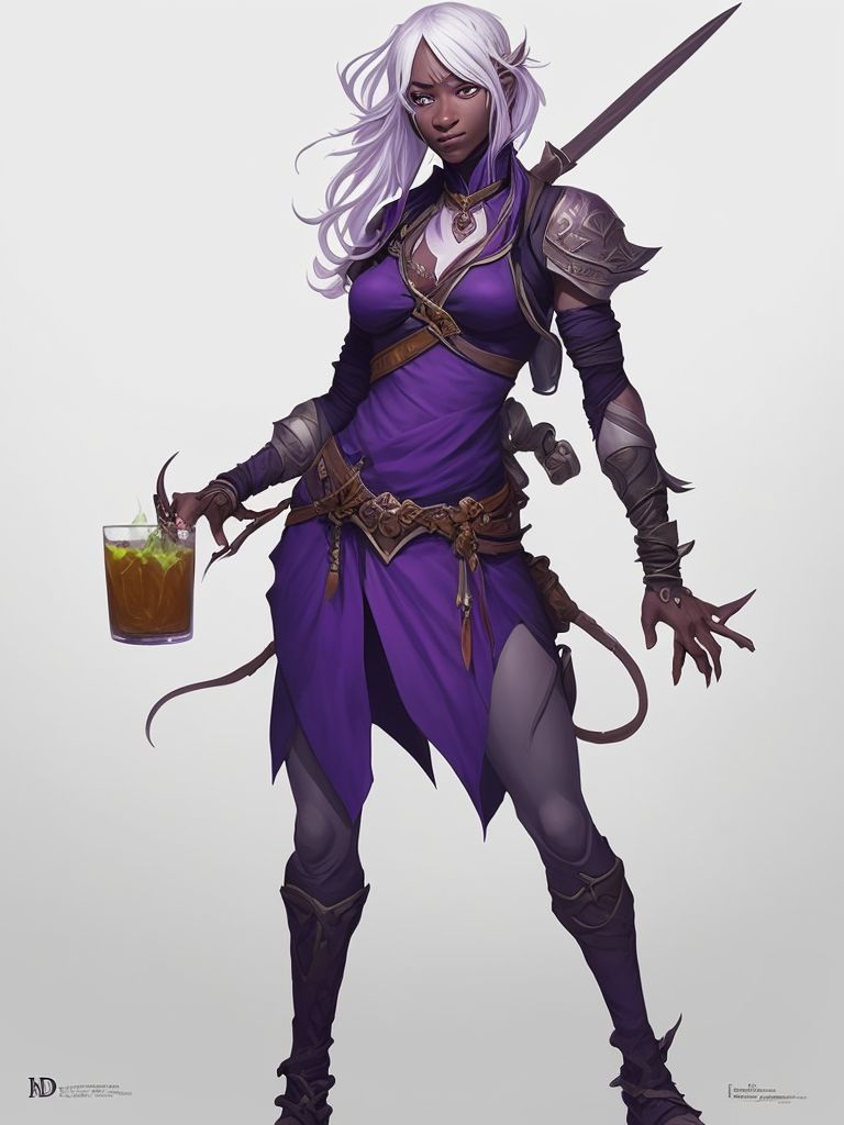 a full body portrait of a gorgeous female monk, D&D