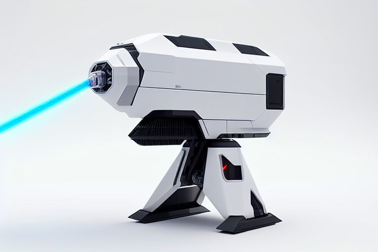 sudden-oryx948: A mobile laser cannon with a futuristic AI design ...