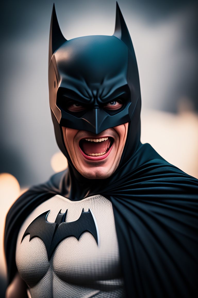 ultimate-fox344: batman funny face, funny expression, laughing