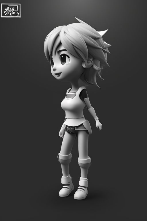 Easy fox883 Anime Character In The Style Of Disney Pixar No Color 