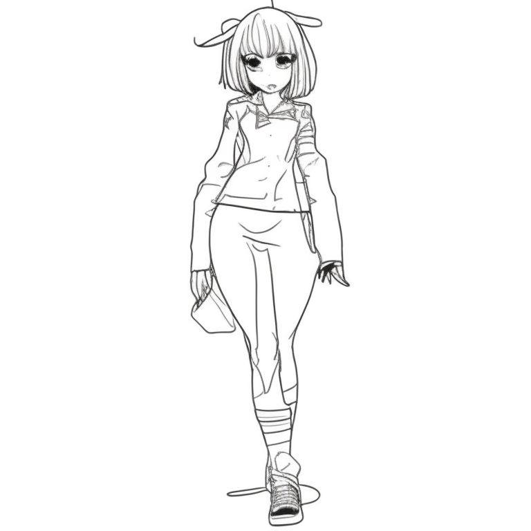 easyfox883 full body, anime character with pose