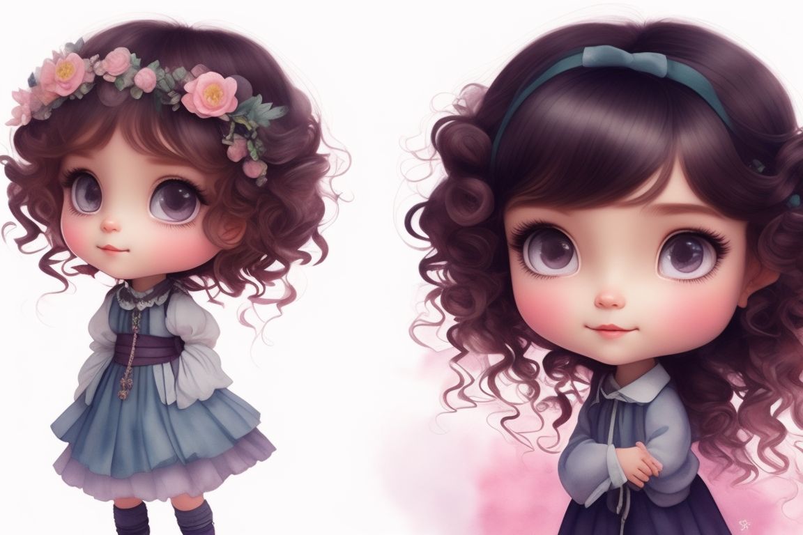 Cute Angelic Pastel Face (Blue)
