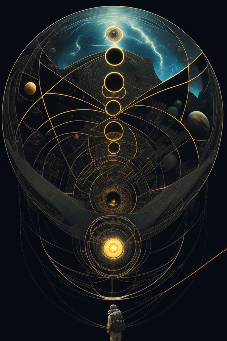 oilyechidna537 Salvador Dali climbing out of the eye of M.C. Escher