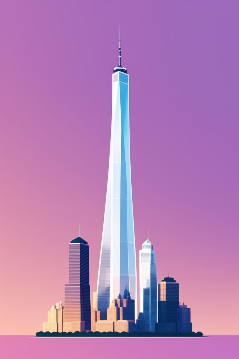 one skyscraper clipart