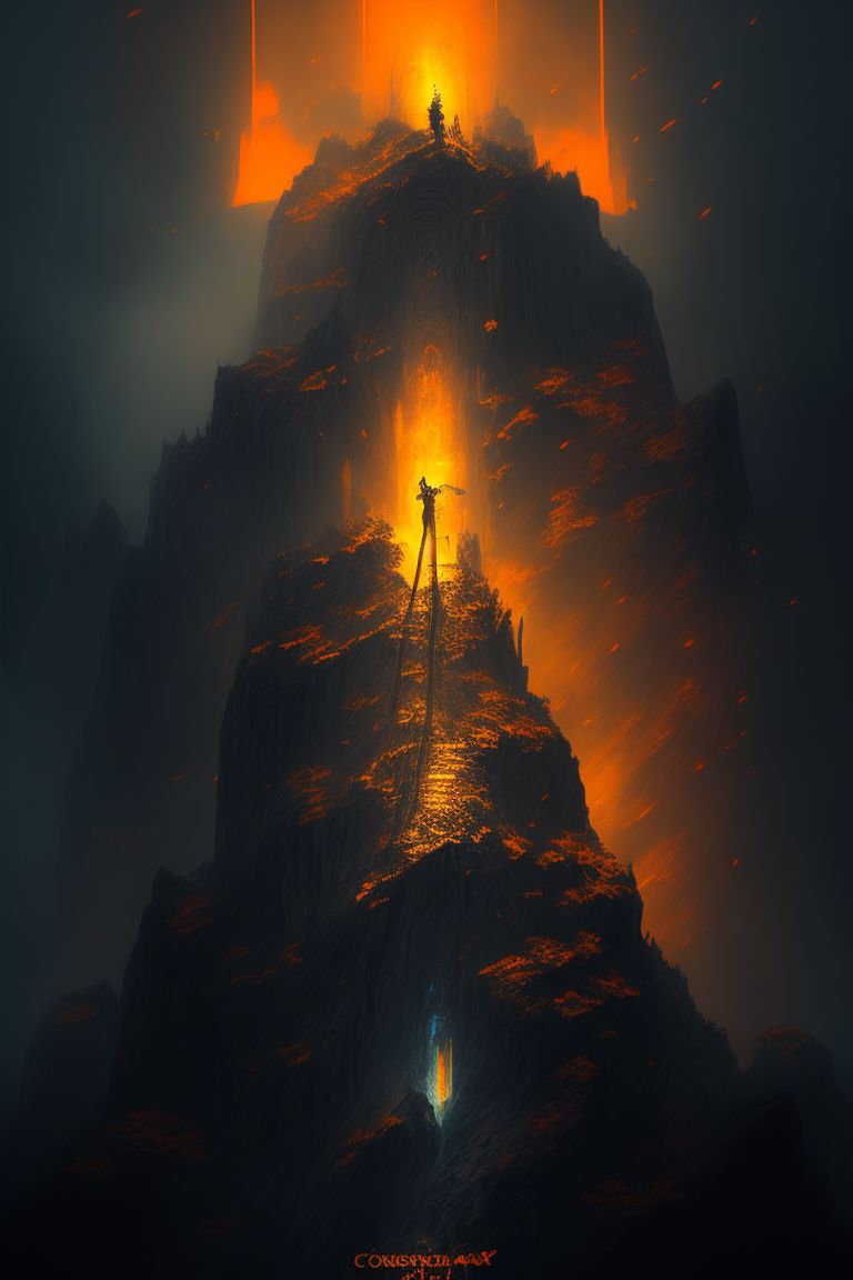 trim-crab345: climber climbing a high mountain, the name Courage and ...