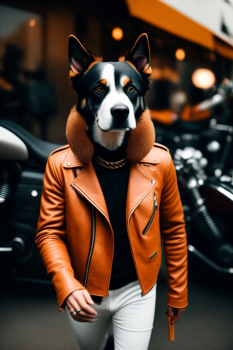 Biker dog costume best sale