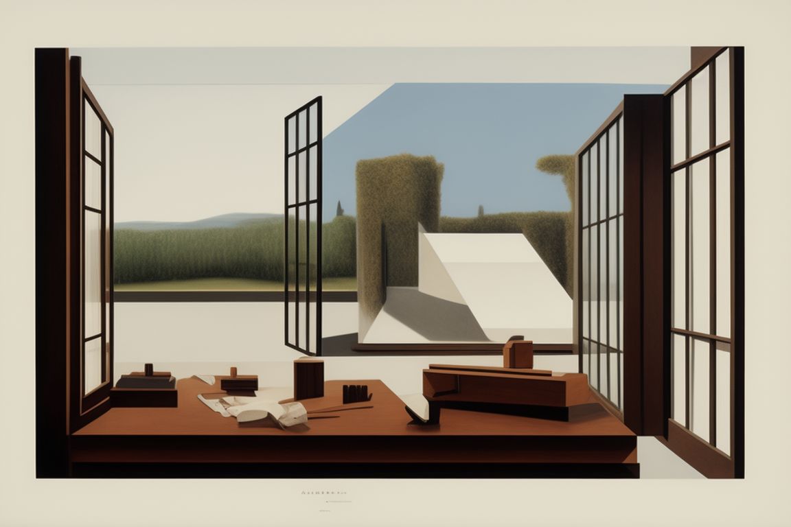 kristianwalby: workshop, a table with a thinking machine and carpentry ...