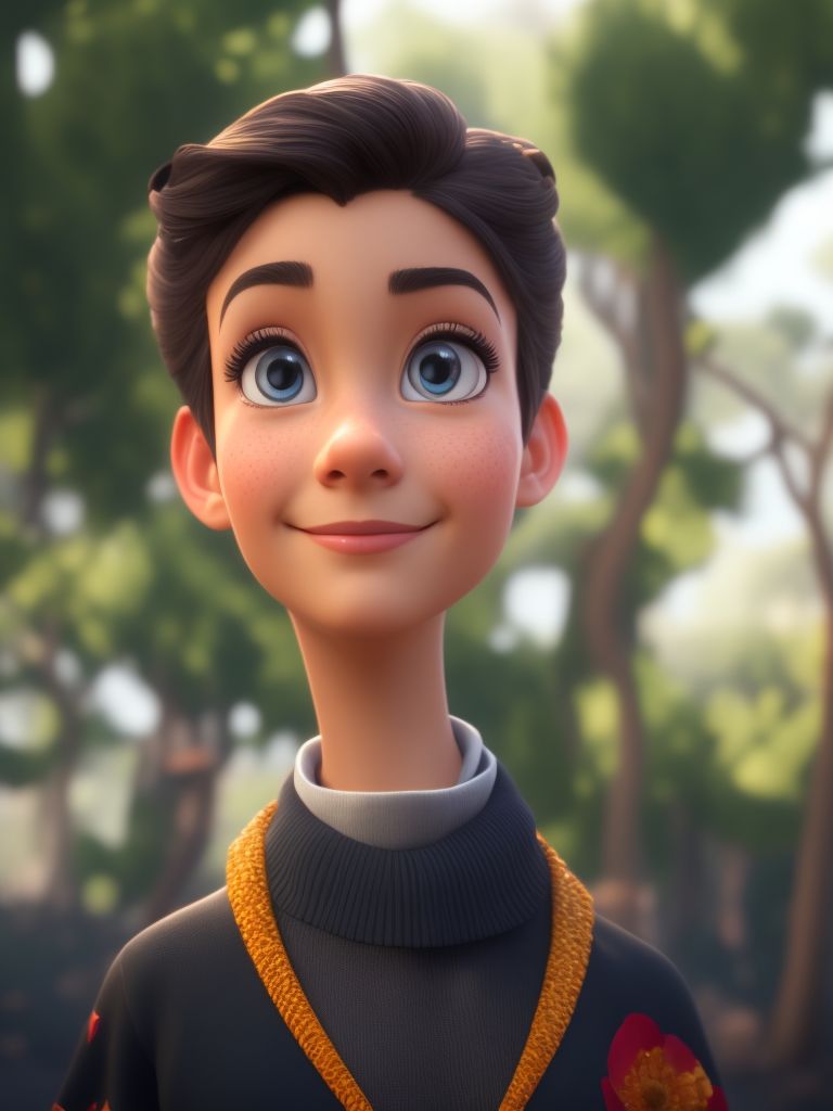 every-cattle977: hasdx style, glazed 3D render (extremely detailed CG),  pixar style, white background, beautiful, textured skin, detailed eyes,  high resolution