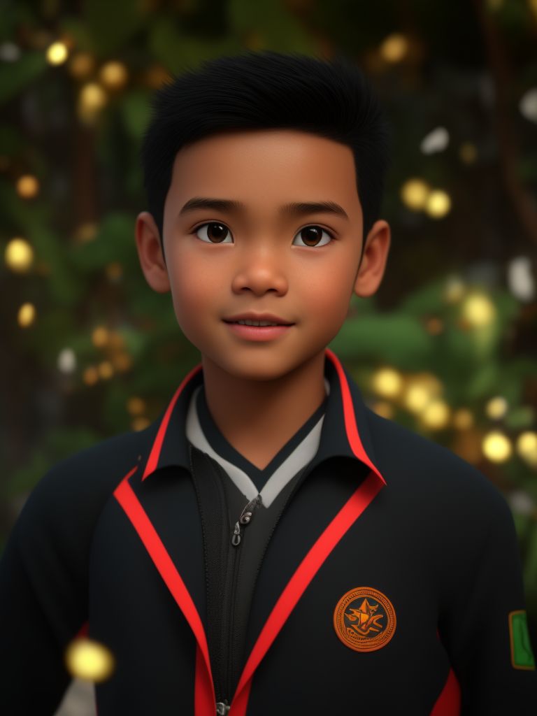 huge-snail583: Boy of indonesian, wave hair, hasdx style, glazed 3D render  (extremely detailed CG), pixar style, white background, beautiful, textured  skin, detailed eyes, high resolution