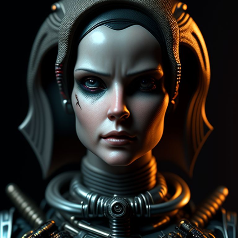 Fancy Lark Photo Of Female Space Pirate Sharp Focus Captured On A