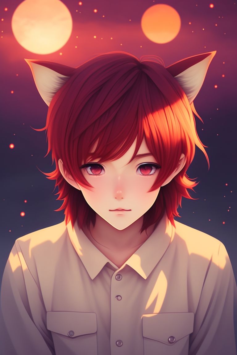 anime boy with wolf ears