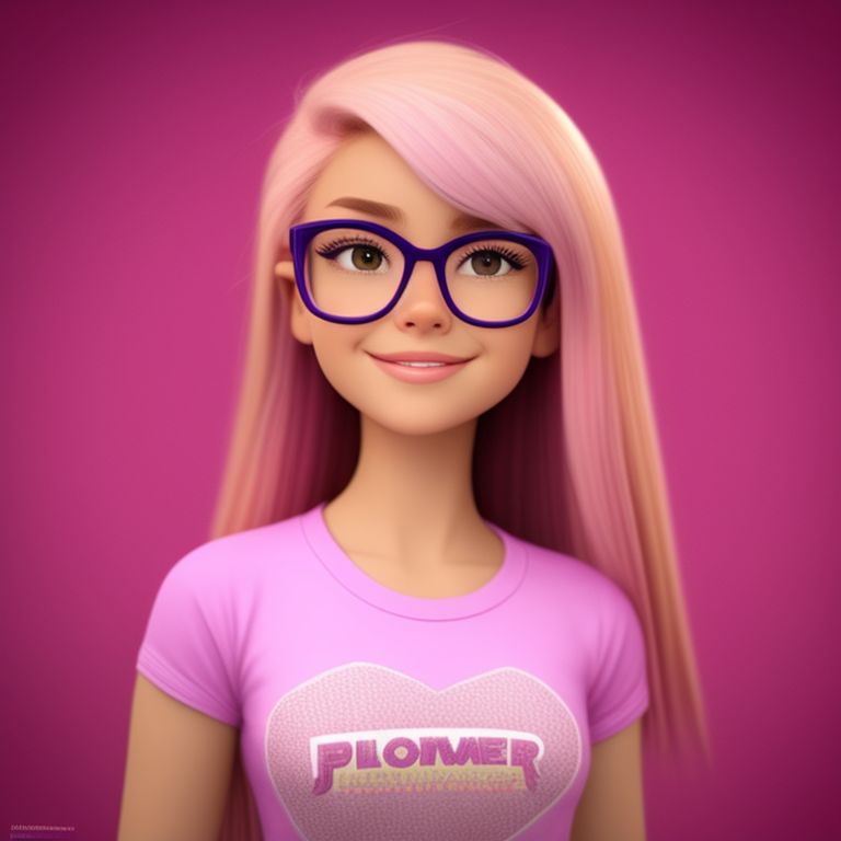 Watercolor style, Zoomed out, Flower border, Pixar style, disney style, dreamwork style, light background color, 3d rendering, /imagine prompt: Full-length Portrait, pretty young woman with blonde hair in ponytails, wearing a pink t-shirt, shorts, and pink glasses, beautiful, Realistic, Photography, human-like, realistic beautiful , fit and attractive, long beautiful hair, standing in a cute pose in front of her fans, happy, pink, digital art, hyper realistic photography, Masterpiece, superrealism, realistic face, realistic hair, realistic eyes, realistic characters, realistic body, realistic:::: https://firebasestorage.googleapis.com/v0/b/noonshot-prod.appspot.com/o/midjourney%2Fimages%2F7a620c5b-9b00-41bb-b070-4cfdc226a26a?alt=media&token=45225a2b-0b5f-460b-857e-50dd35fa8b8e:: --v 4, sing a song, sweet smile, cute smile, Big bright eyes, fluffy hair, delicate and delicate, incredibly high detail, Natural light, 5 and ctane renderings, in art station, Gorgeous, Ultra wide angle