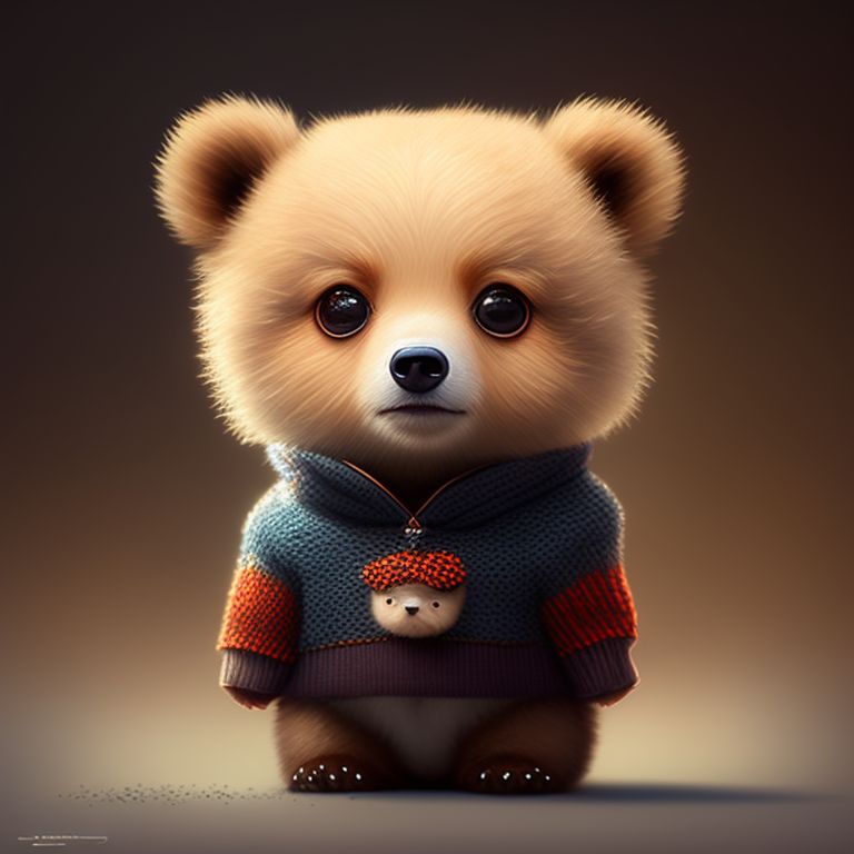 victoretse: A cute bear wearing a sweater