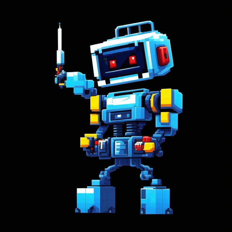 Robot Game Design – Pixel art sprite art style mood boards – My work!