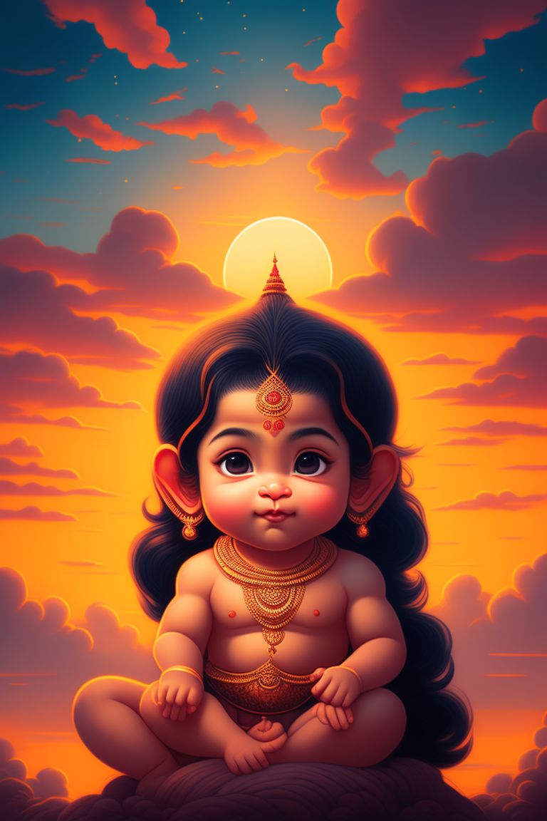 urban-louse367: Baby Hanuman ji