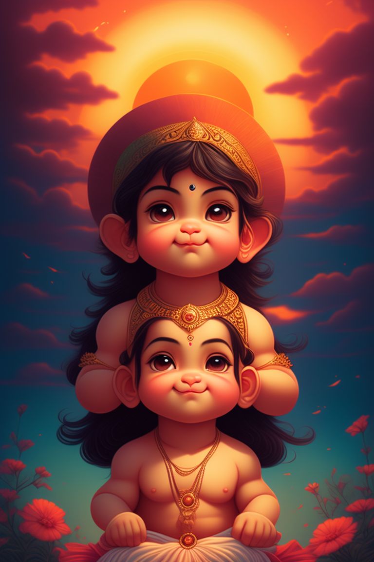 urban-louse367: Baby Hanuman ji