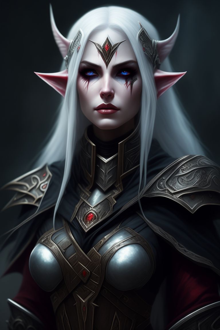 Jaina: world of warcraft, sylvanas windrunner, female elf, red eyes ...