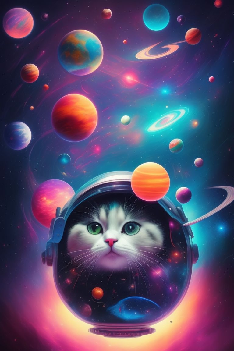 ArtStation - Space Cat Illustration