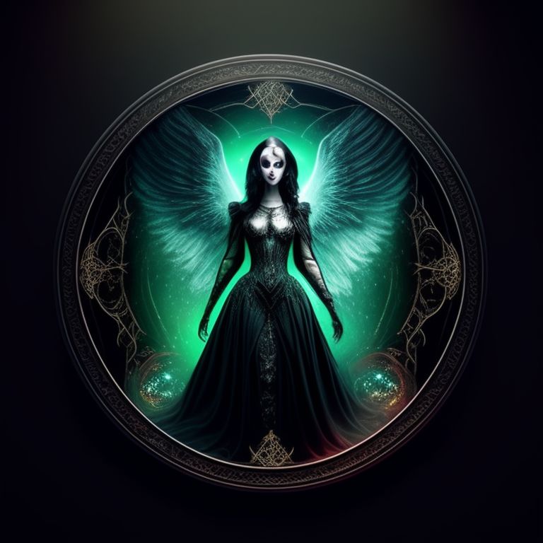 Gothic Angel Black Wings