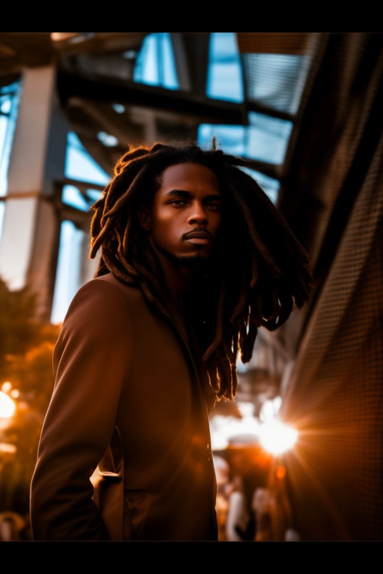 vapid-lion816: Breathtaking editorial featuring a fierce African-American  male model with dreads