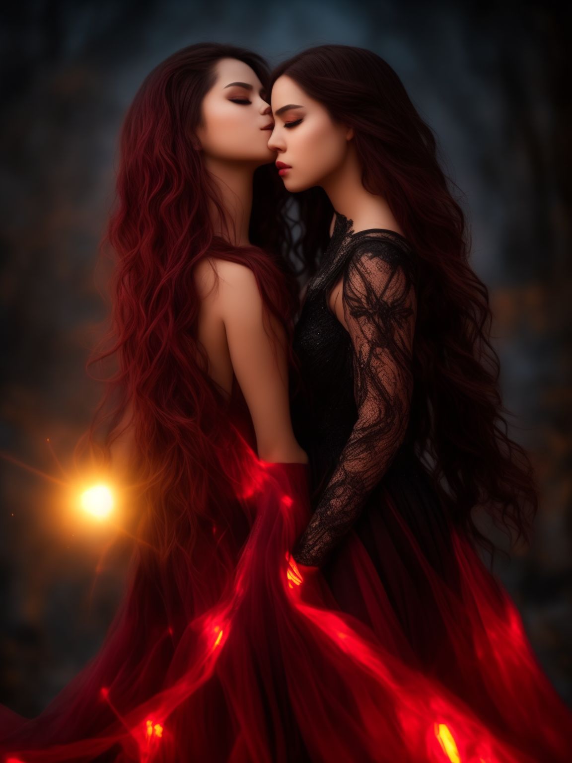 drearymagpie5 ((show full body)), 2 two posed sorcerers women