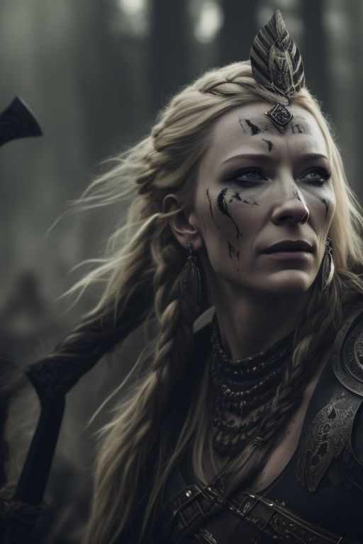 stunning-jay847: Cate Blanchett as a Viking Warrior Queen, fighting in ...