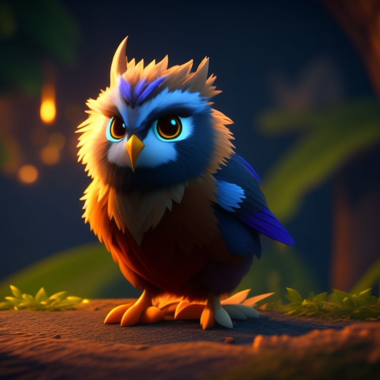 standing centered, Pixar style, 3d style, disney style, 8k, Beautiful, cute moonkin druid background immage from World of warcraft   
, 3D style rendered in 8k using beautiful Disney like animation