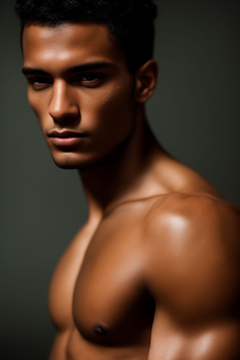 paltry-duck929: Breathtaking editorial featuring a Brazilian bronzed  sculpted male model.