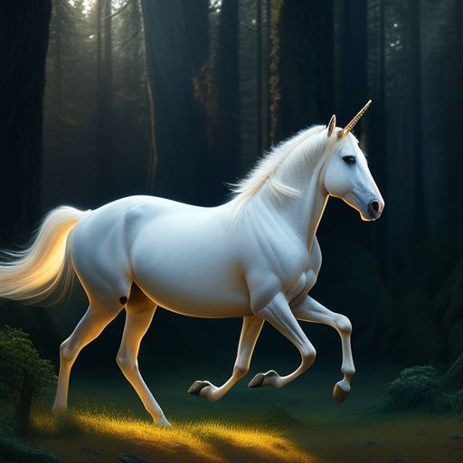 impure-deer189: White horse trotting through the glade