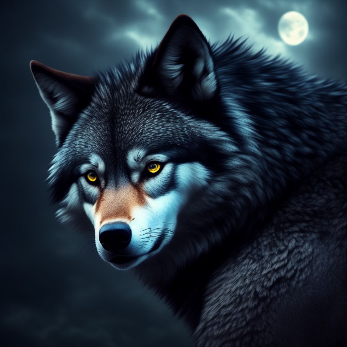Merematrix: Wolf, Front view, Looking at camera, High definition, High ...