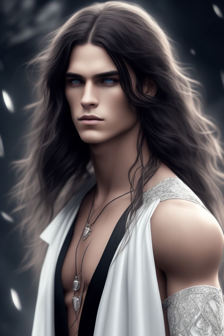 DanteHaiwindo: male, long dark hair, blue eyes, fox ears, Fantasy ...