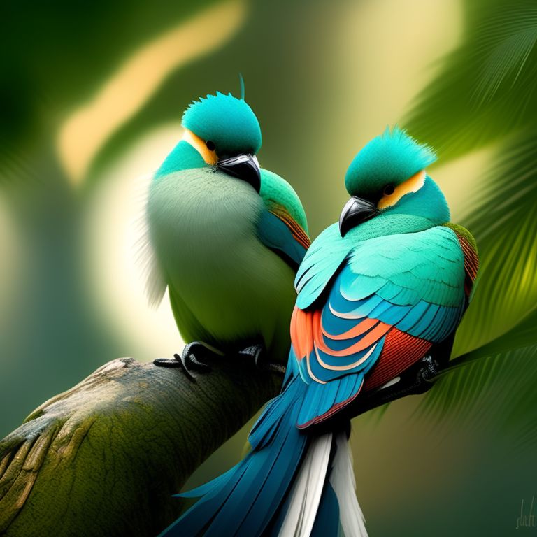 impuredeer189 two beautiful tropical birds