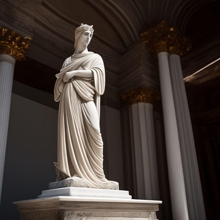 thismole150 marble statue of a martyred saint