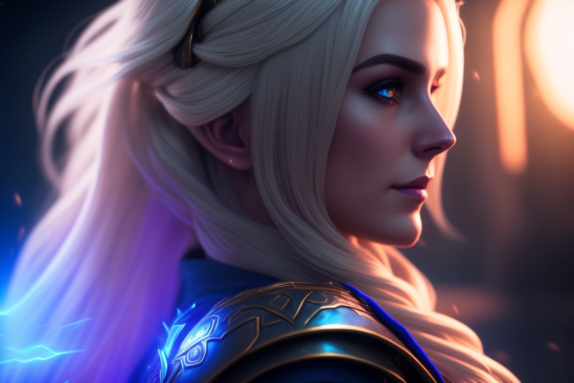 Jaina Blonde Female Mage Arcane Magic World Of Warcraft Jaina