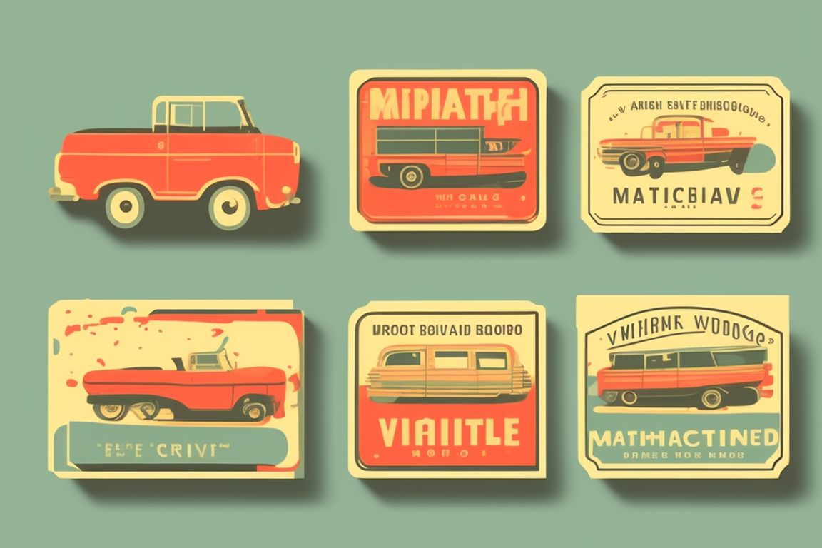 vintage matchbox art