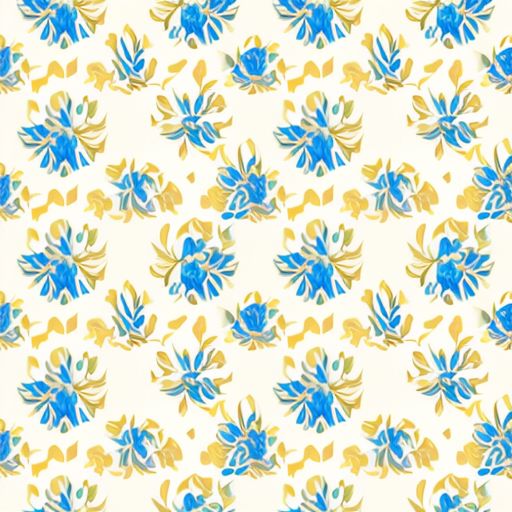 innocent-eel304: Vector luxury gold and blue floral seamless pattern