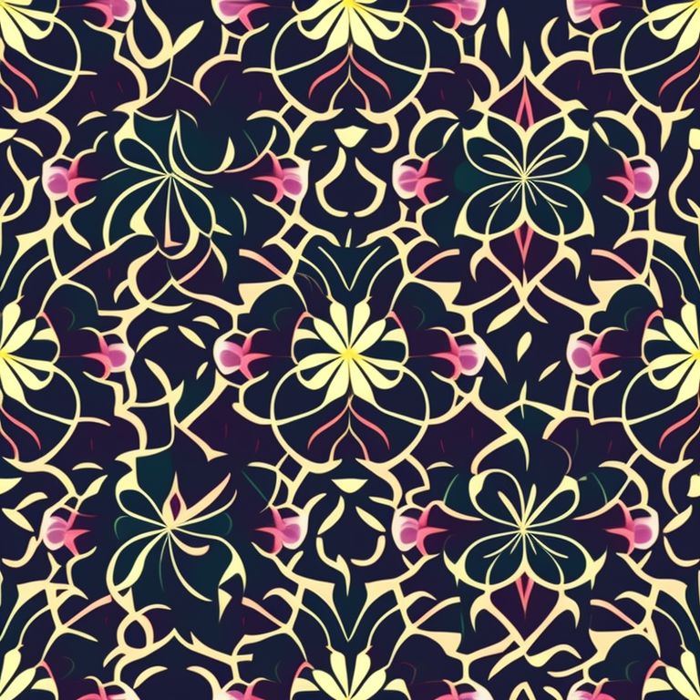 eminent-emu564: Seamless pattern. Flat background with a floral design ...