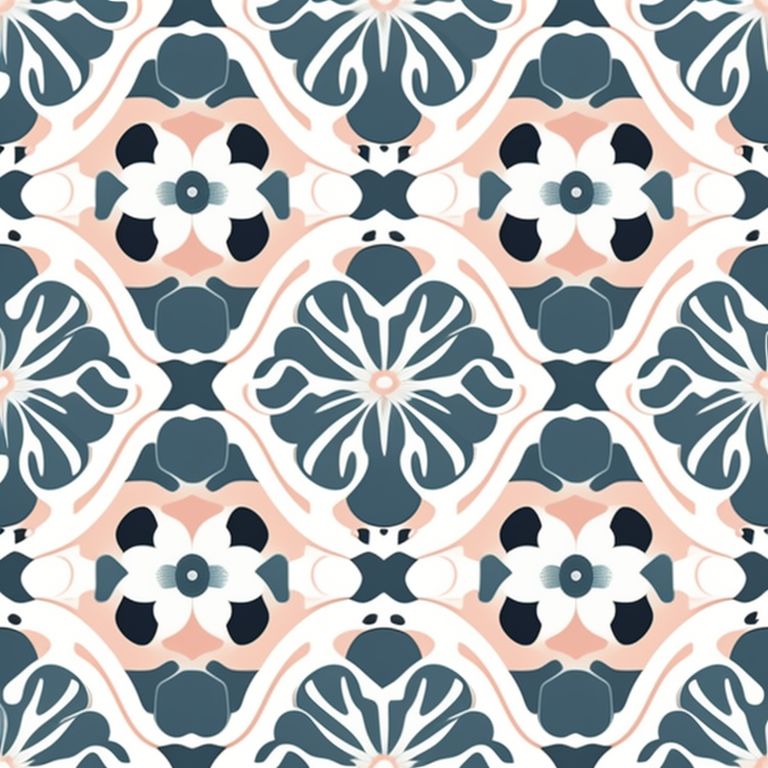 eminent-emu564: Seamless pattern. Flat white background with a floral ...
