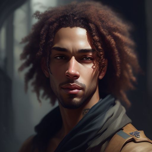 testywolf895 Lightskin male with long Ginger curly hair and light