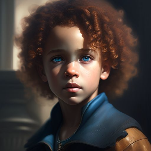 testywolf895 Lightskin male with long Ginger curly hair and light
