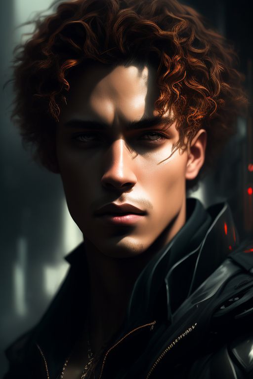 testywolf895 Lightskin male with long Ginger curly hair and light